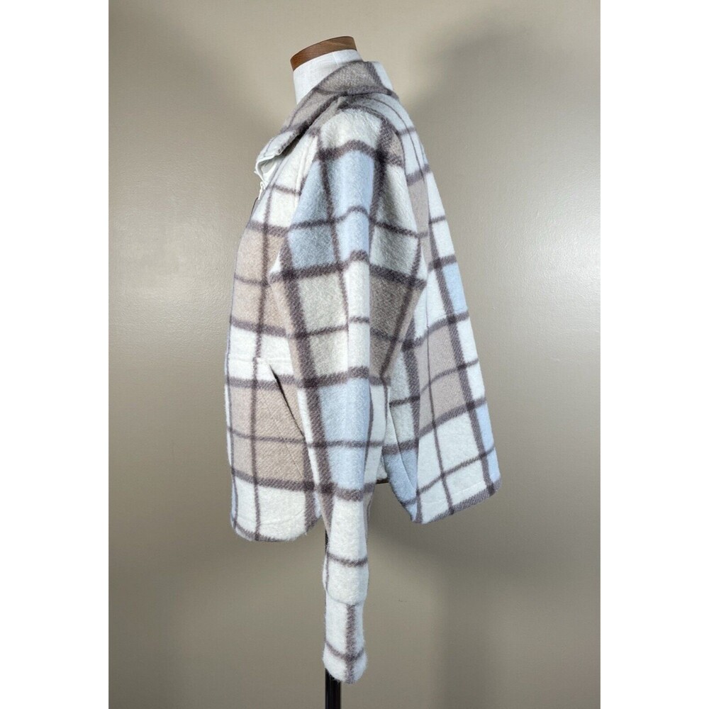 Alpine Design Plaid Pull-over 1/2 zip Jacket Fleece NWT SMALL Woman - Picture 7 of 14